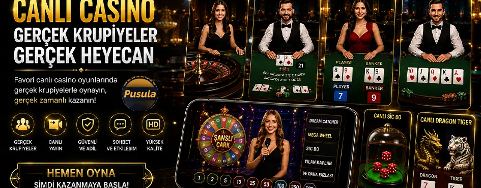 Gerçek krupiyelerle blackjack, baccarat ve dragon tiger masaları