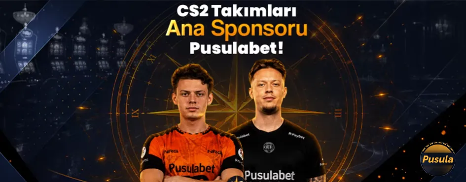 Pusulabet formalı CS2 oyuncuları ve espor sponsorluğu duyurusu