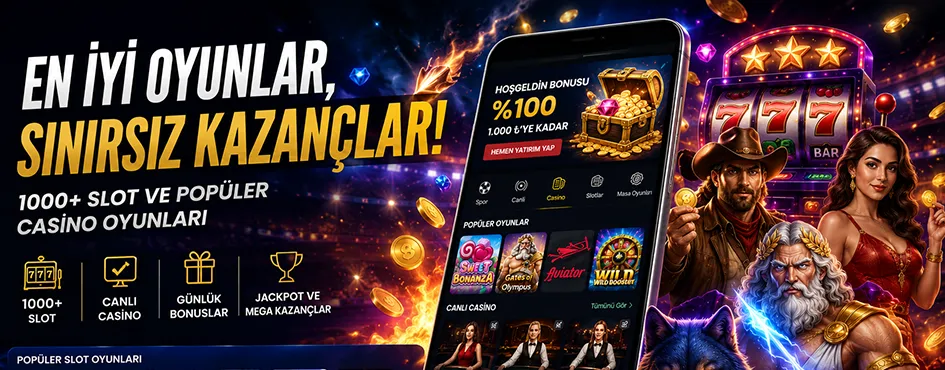 Bin üzeri oyun ve yüzde yüz hoş geldin bonusu tanıtımı
