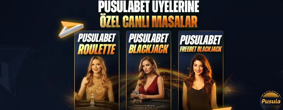 Üyelere özel rulet, blackjack ve freebet blackjack masaları